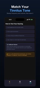 Hearing Test+ Audiogram screenshot