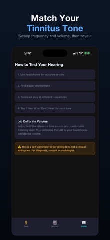Hearing Test+ Audiogram iPhone screenshot