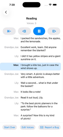 Multi-Voice Reader iPhone screenshot