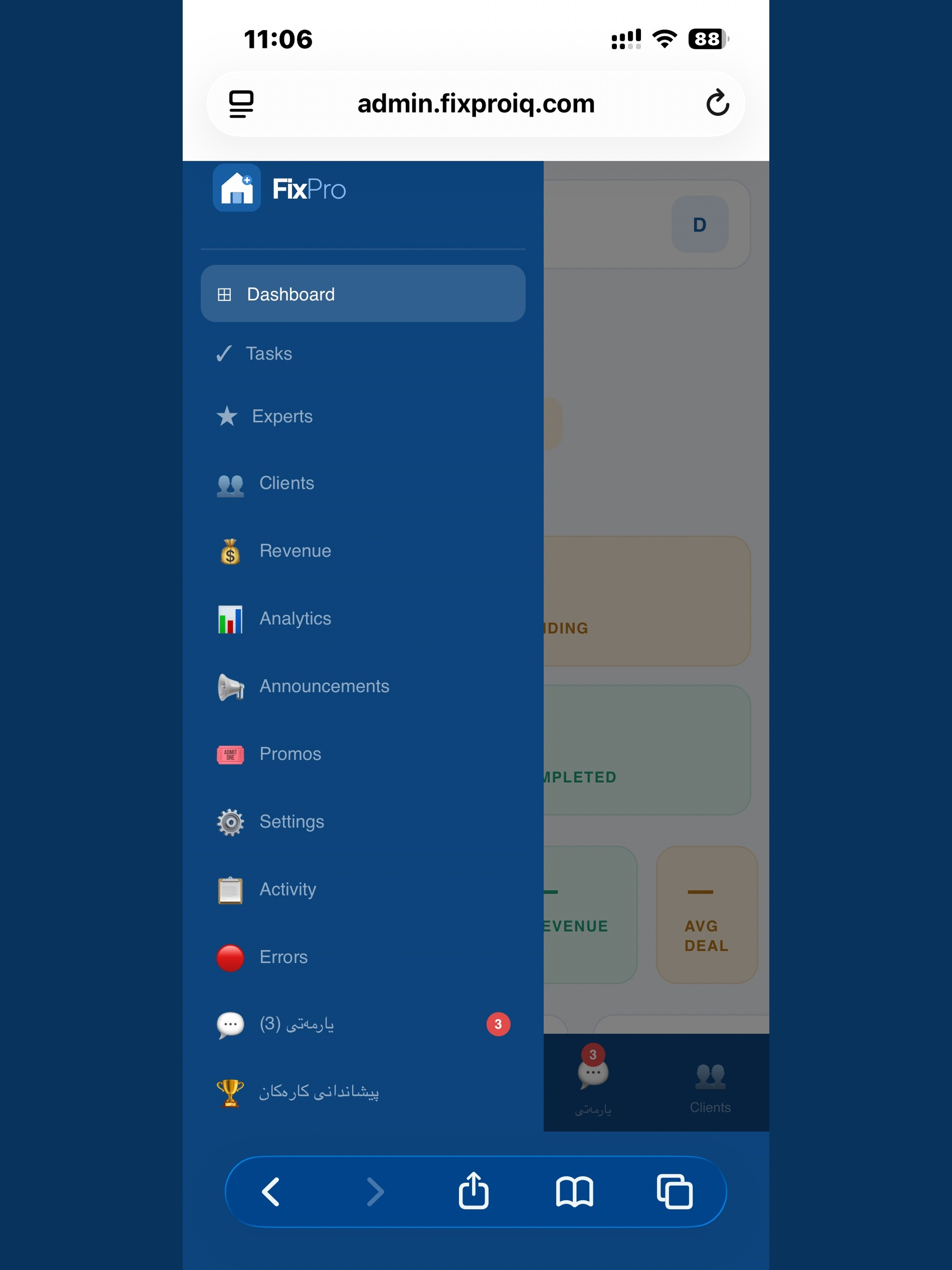 FixPro Admin