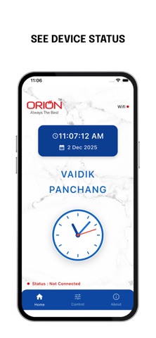 Orion Vaidik Panchang iPhone screenshot