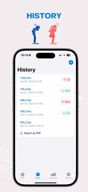 Weight & Gain Tracker Pro screenshot 2