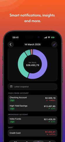 FinanSnap — Net Worth Tracker Screenshot 6 of 7