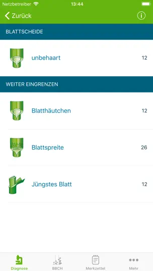 Screenshot von Agrar Bestimmer auf dem iPhone 4
