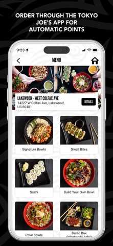 Tokyo Joe's Ordering Screenshot 3 of 4