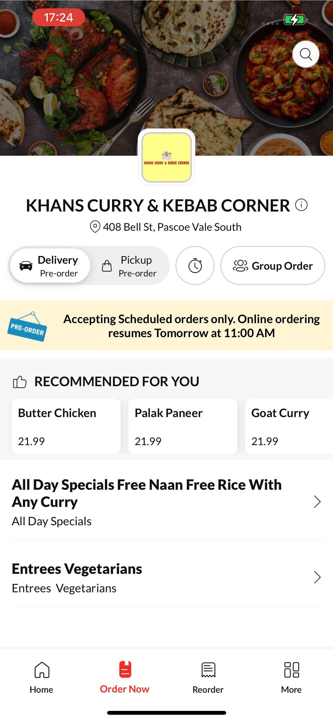 KHANS CURRY & KEBAB CORNER screenshot 2