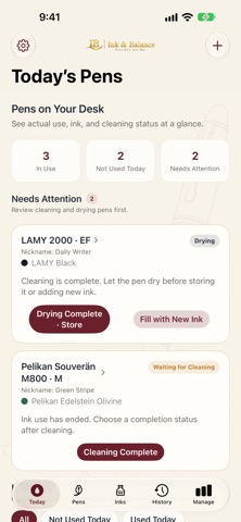Ink & Balance: Pen Journal screenshot 1