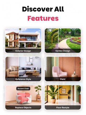 AI Home Interior Design: LuxAI iPad screenshot