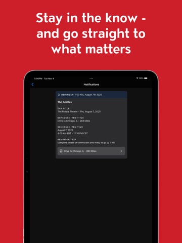 Master Tour Mobile iPad screenshot