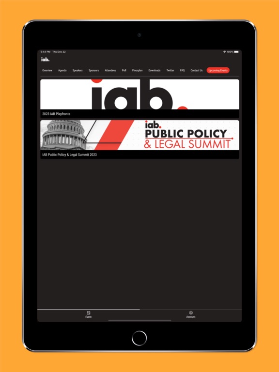 IAB Events iPad screenshot 4 - Business app