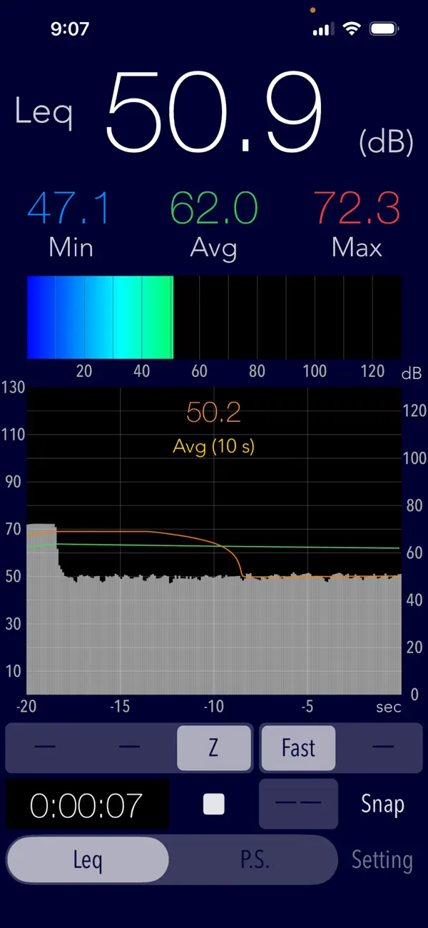 Screenshot #3 pour Sound Level Analyzer