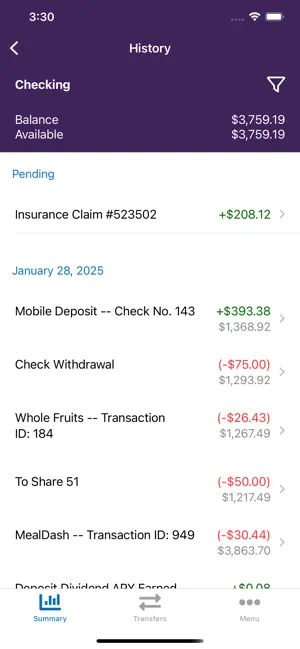 JMCU Mobile Banking screenshot 3