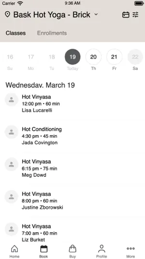 Bask Hot Yoga screenshot 2