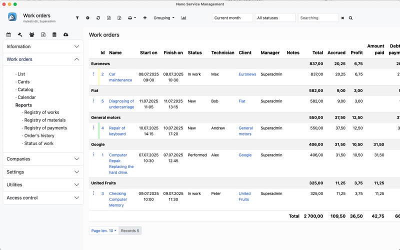 Screenshot #3 pour Nano Service Management