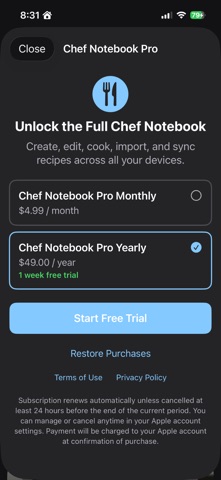 Chef Notebook Screenshot 7 of 8