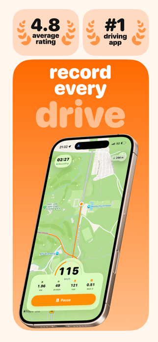 Rovy: Drive Tracker & Stats Screenshot 1 of 8