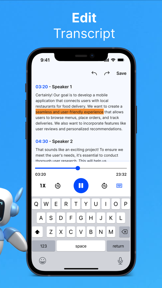 #7. AI Transcribe : Audio to Text (iOS) 由: Ngoc Nguyen