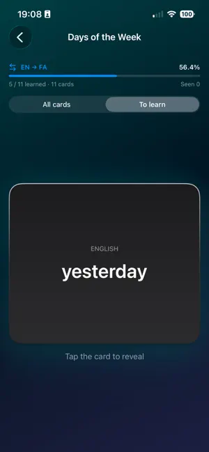 FarsiFlash: Learn Persian screenshot 2