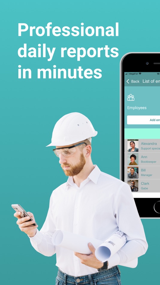#2. Daily Activity&Time reporting (iOS) Podle: Snappii