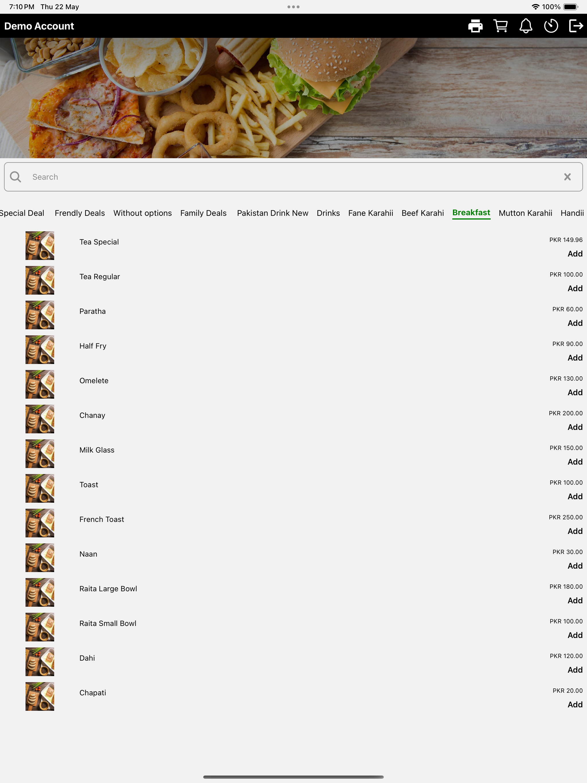 Foodnerd - Order Taker