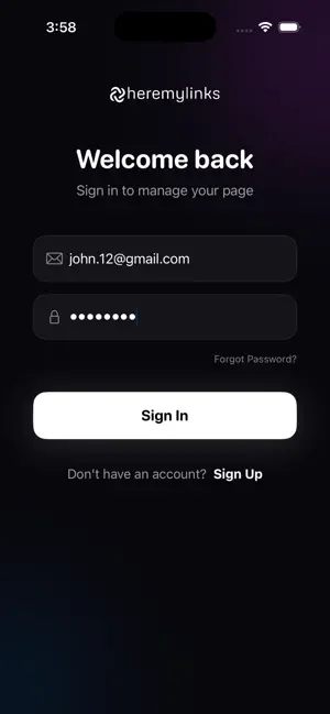 HereMyLinksApp screenshot 2