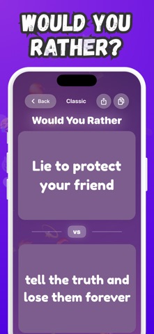 Would you rather? Adults +18 iPhone screenshot