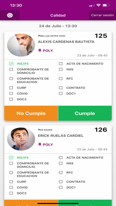 App screenshot