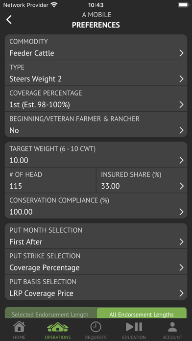 Livestock Insurance Analyzer Screenshot