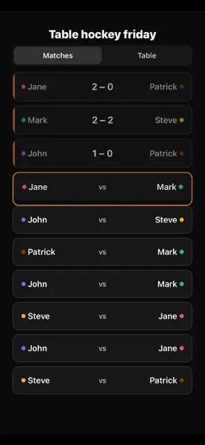 myTournament App screenshot 2