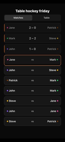 myTournament App Screenshot 2 of 5