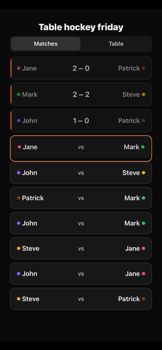 myTournament App Screenshot 2 of 5