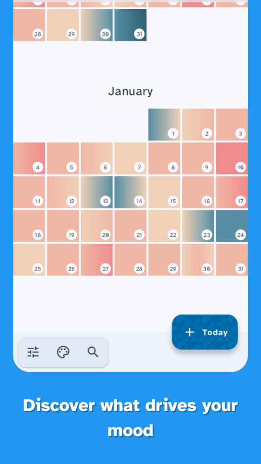 #7. Mood Tracker by Pixels (iOS) Podle: Teo Vogel