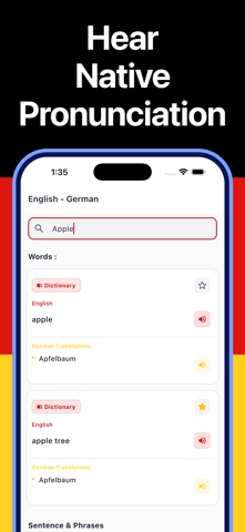 German Translator Dictionary screenshot