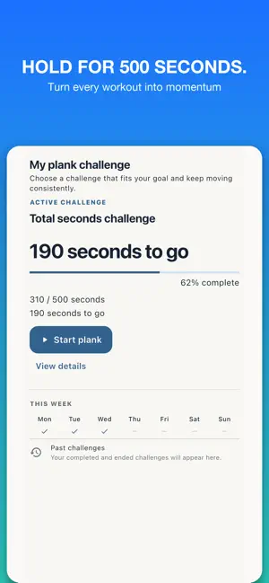 Plank Timer: MotionFit screenshot 2