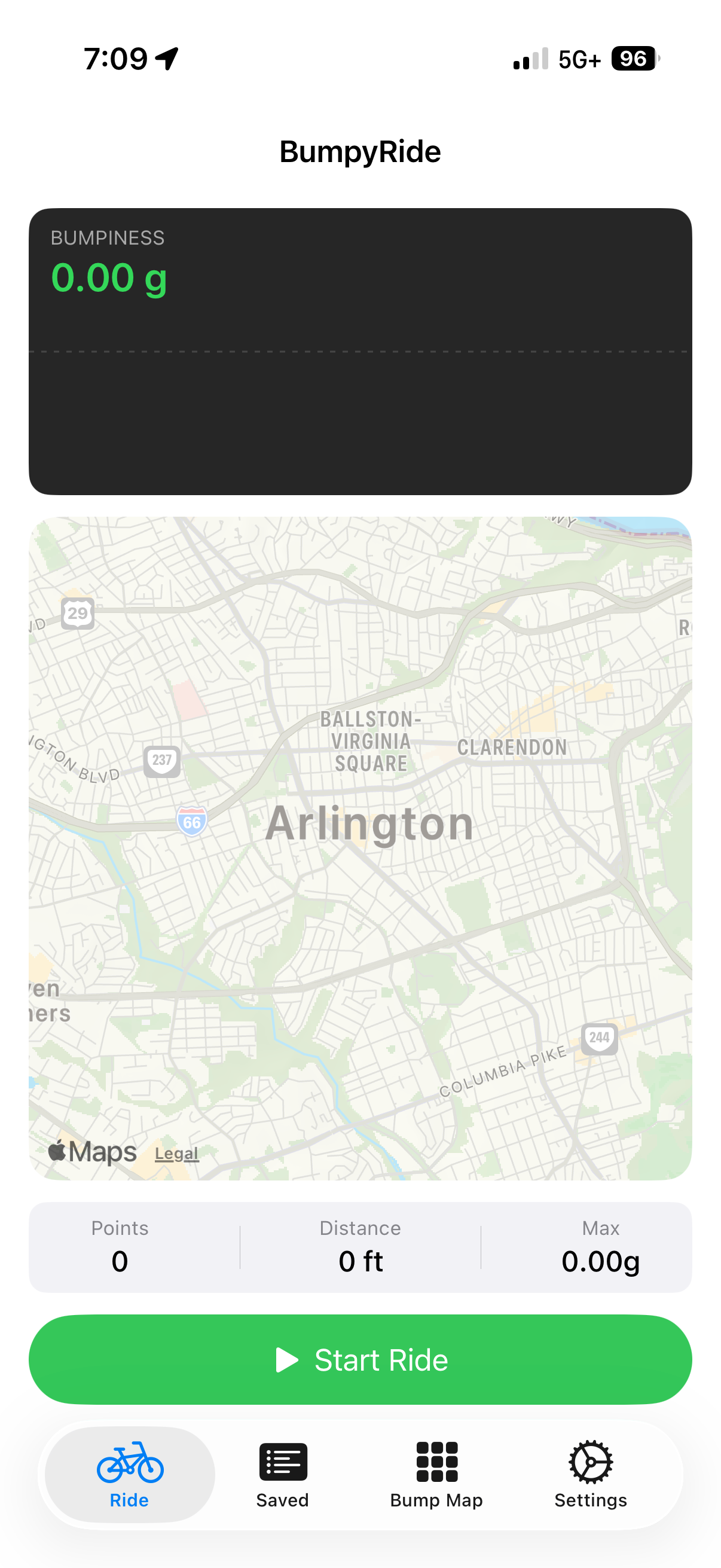 BumpyRide Map screenshot 2