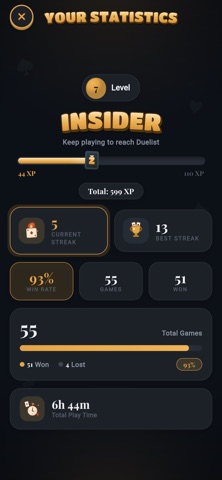 Zandari: Card Game for Two iPhone screenshot