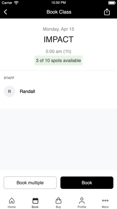 Impulse Fitness Screenshot