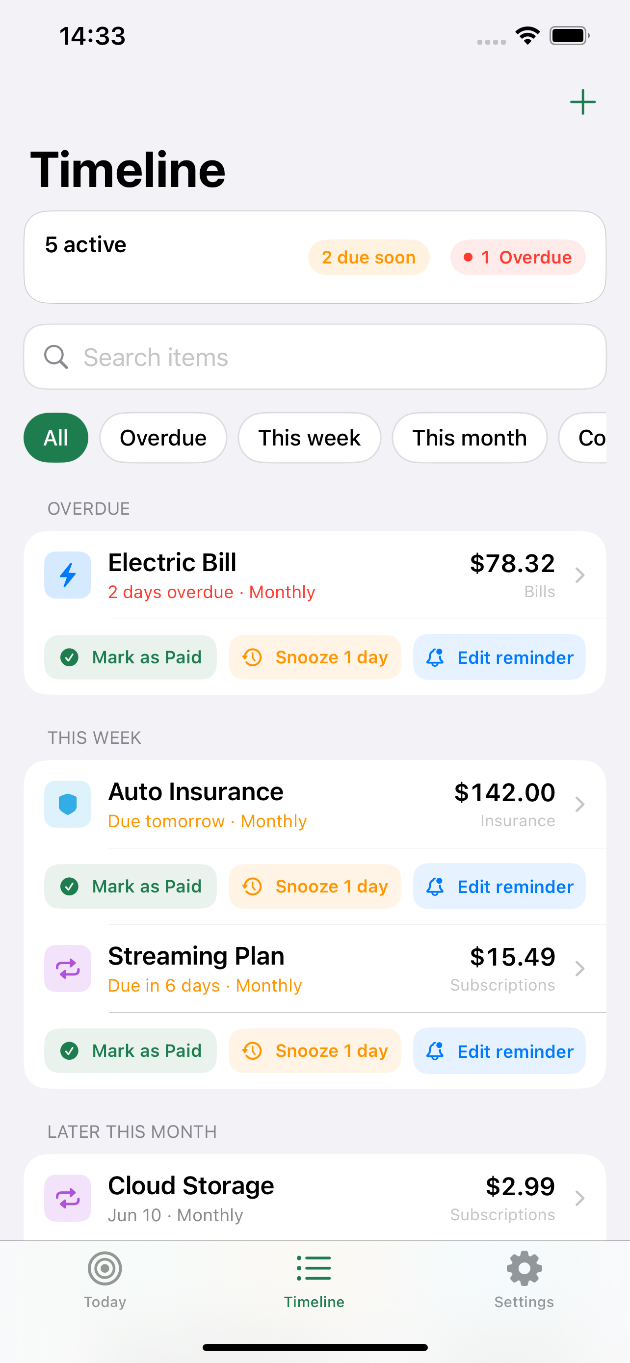 Bill Tracker: BillAhead screenshot 4