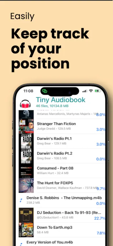 Tiny Audiobook Player screenshot 2