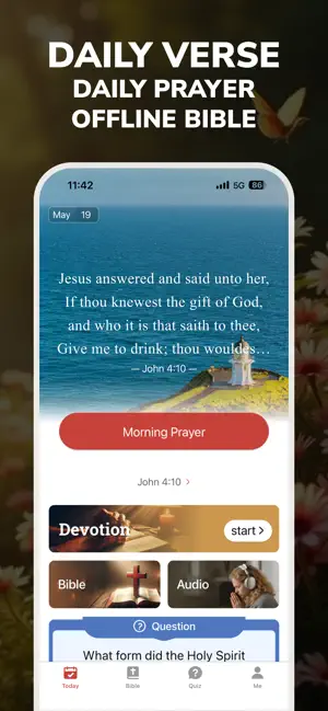 Holy Bible Faith:Verse&Audio iPhone screenshot 5