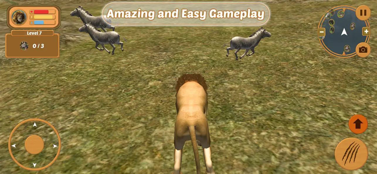 Screenshot #1 pour Wild Lion Simulator Attack 3D