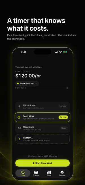 Focuslancer — Deep Work Timer screenshot 1