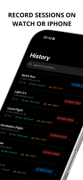 PeakG - G-Force & Motion Meter Screenshot 2 of 5