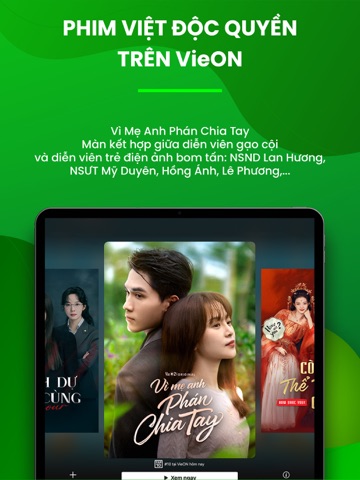 VieON - Dramas,Show,TV iPad screenshot