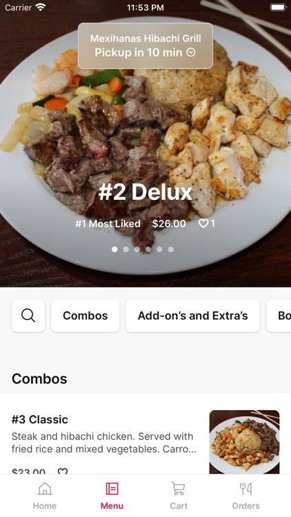 Mexihanas Hibachi To Go