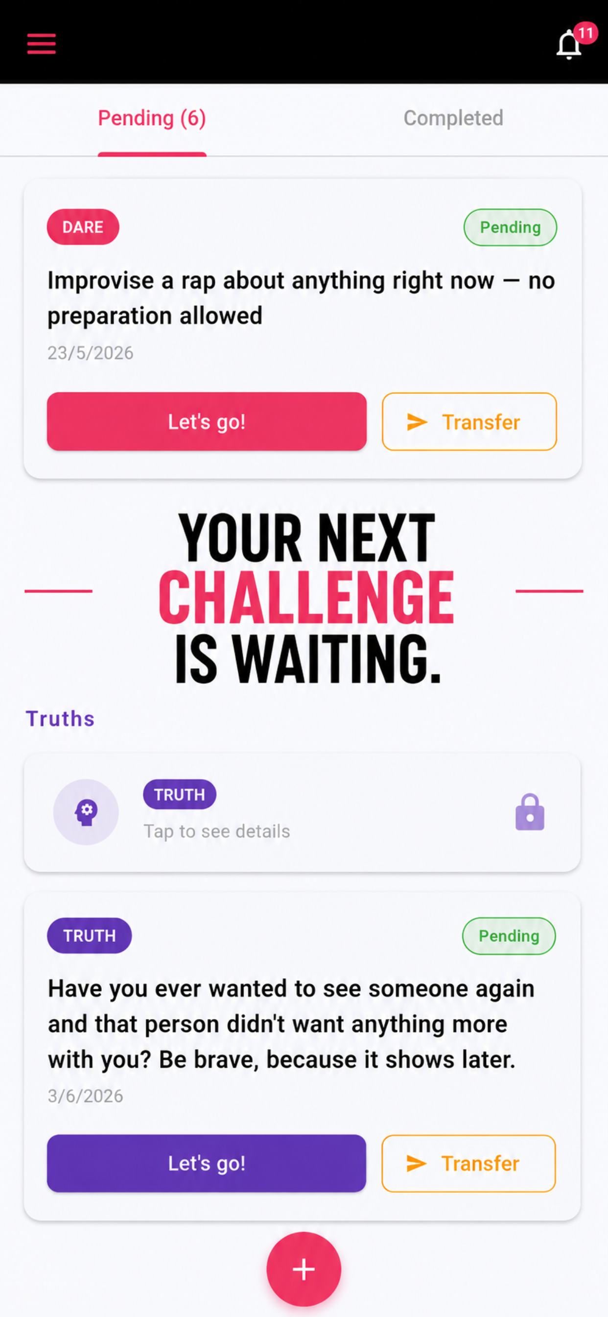 Truth or Dare - Social Network screenshot 4