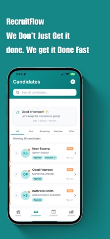 RecruitFlow screenshot