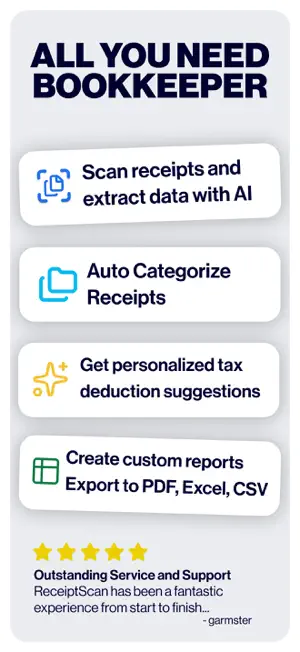 AVA Receipt Scanner, Organizer screenshot 2