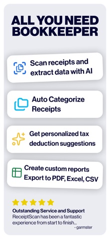 AVA Receipt Scanner, Organizer iPhone screenshot