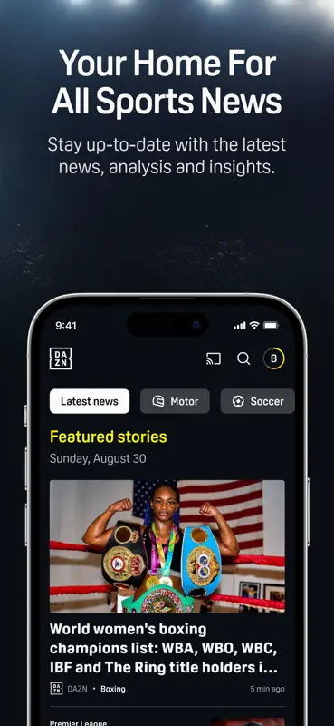 DAZN: Stream Live Sports screenshot 7 of 7